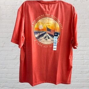 Fish N Vibe XL Tee “A Bad Fishing Day is Better Than a Good Day at‎ Work” NWT